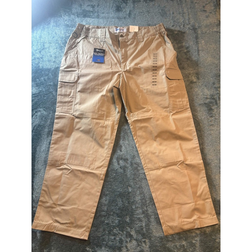 Galls Tac Force Tactical Pants 42x30 Mens Khaki Ripstop Cargo Workwear TT784